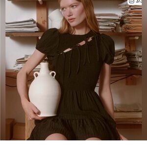 Hill House Gia Mini Nap dress- XS BLACK